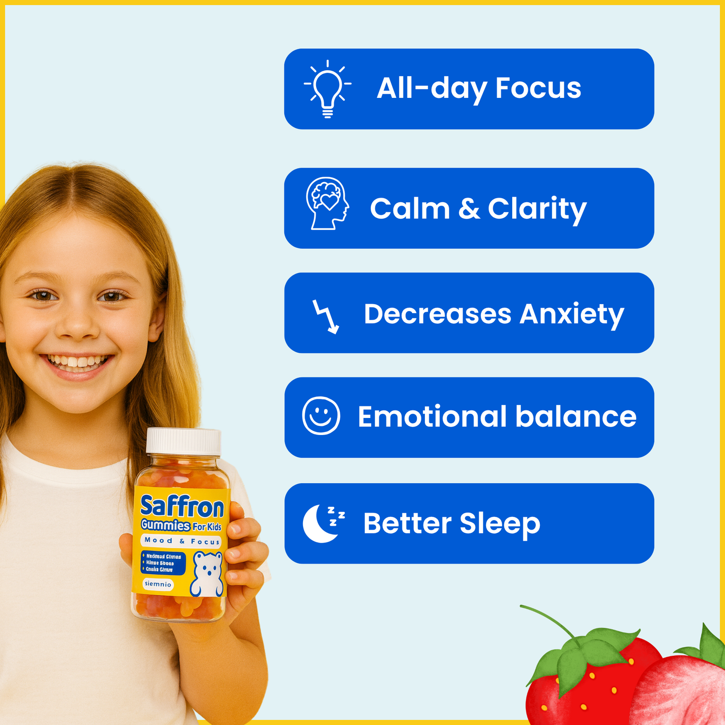 Saffron Mood & Focus Gummies